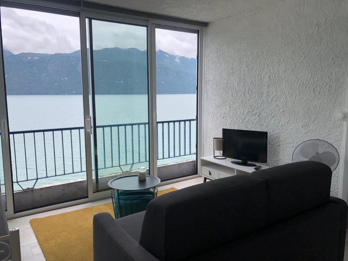 Le Lamartine, vue magnifique face au Lac du Bourget Aix-les-Bains Extérieur photo